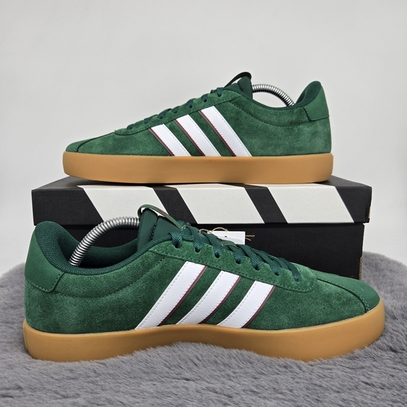 New adidas VL Court 3.0 'Dark Green Cloud White' Men's Shoes Size 10.5 - Picture 6 of 8